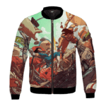 Dragon Ball Son Goku Versus Vegeta Saiyan Battle Bomber Jacket