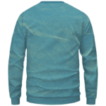 Dragon Ball Stoned Super Saiyan Blue Vegeta Marijuana Nug Cool Crewneck Sweater - Back Mockup