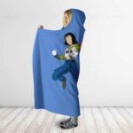 Dragon Ball Super Android 17 And 18 Vector Art Hooded Blanket