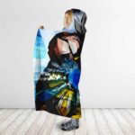 Dragon Ball Super Art Ultra Instinct Kamehameha Hooded Blanket