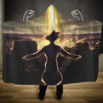 Dragon Ball Super Black Goku Basking In Ruin Hooded Blanket