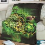 Dragon Ball Super Broly Green Ball Of Energy Blanket