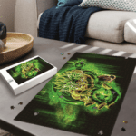 Dragon Ball Super Broly Green Ball Of Energy Landscape Puzzle