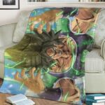 Dragon Ball Super Broly Movie Mad Base Form Fleece Blanket