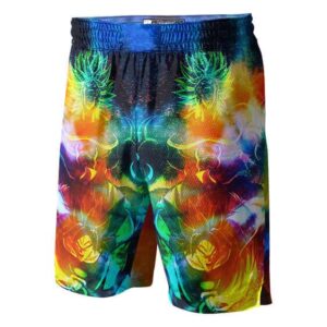 Dragon Ball Super Broly Tie Dye Art Jersey Shorts