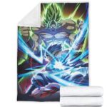 Dragon Ball Super Broly Versus Gogeta SSGSS Dope Throw Blanket