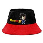 Dragon Ball Super Chibi Vegeta Black and Red Cool Bucket Hat