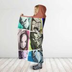 Dragon Ball Super Cool Assortment Of Characters Hooded Blanket