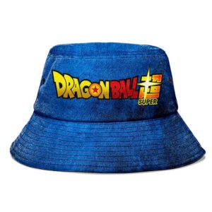 Dragon Ball Super Dark Blue Grunge and Powerful Bucket Hat