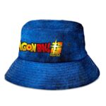 Dragon Ball Super Dark Blue Grunge and Powerful Bucket Hat