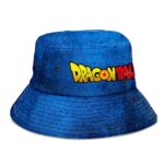 Dragon Ball Super Dark Blue Grunge and Powerful Bucket Hat