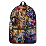 Dragon Ball Super Family Of Characters Fantastic Canvas Backpack