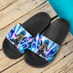 Dragon Ball Super Gogeta Super Saiyan Blue Explosive Aura Slide Sandals