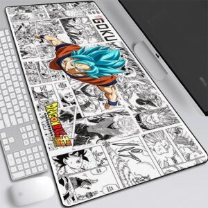 Dragon Ball Super Goku Blue Comic Monochrome Mouse Pad
