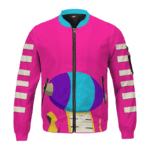 Dragon Ball Super Pink Zeno Symbol Art Bomber Jacket