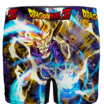 DBZ Super Saiyan Future Trunks Capsule Corp Men's Boxer Brief - back