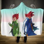 Dragon Ball Super Saiyan God Goku Vegeta Hooded Blanket