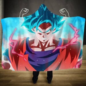 Dragon Ball Super Saiyan God X Kaioken Cool Hooded Blanket
