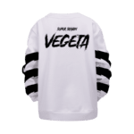 Dragon Ball Super Saiyan Mad Vegeta White Kids Pullover Sweater