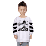 Dragon Ball Super Saiyan Mad Vegeta White Kids Pullover Sweater