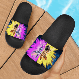 Dragon Ball Super Son Goku Frieza Teaming Up Cool Slide Slippers