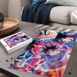 Dragon Ball Super Son Goku Ultra Instinct Colorful Landscape Puzzle