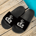 Dragon Ball Super Son Goku Ultra Instinct Minimalist Black Slide Sandals