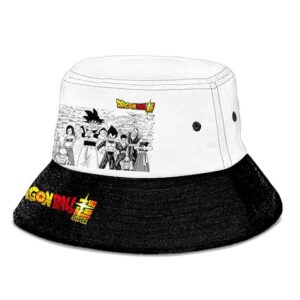 Dragon Ball Super Z-Fighters Black White Powerful Bucket Hat