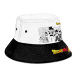 Dragon Ball Super Z-Fighters Black White Powerful Bucket Hat