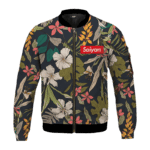 Dragon Ball Supreme Saiyan Breezy Floral Bomber Jacket