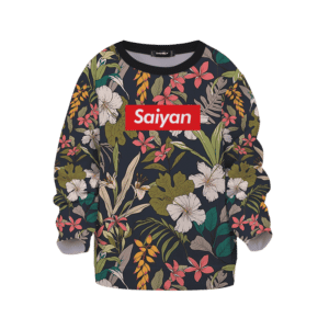 Dragon Ball Supreme Saiyan Breezy Floral Kids Sweatshirt