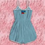 Dragon Ball Teen Bulma Alternative Art Sky Blue Romper