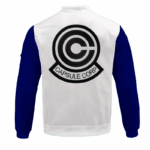 Dragon Ball Teen Future Trunks Capsule Corp Cosplay Bomber Jacket Back