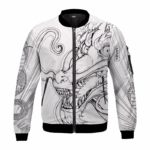 Dragon Ball The Eternal Dragon Shenron White Bomber Jacket