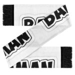 Dragon Ball Vegeta Badman Pattern White Wool Scarf