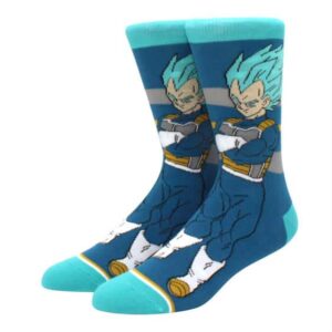 Dragon Ball Vegeta Blue SSGSS Vibrant Blue Socks