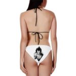 Dragon Ball Vegeta Middle Finger Gucci Gold Bikini Swimsuit