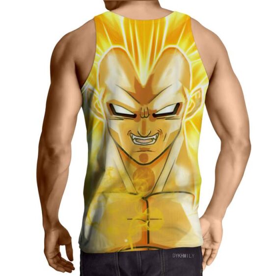 Dragon Ball Vegeta Super Saiyan 3 Cool Yellow Gym Tank Top