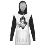 Dragon Ball Vegeta Wearing Gucci Dope Black White Hoodie Dress