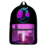 Dragon Ball Vegito Super Saiyan Blue Retro Canvas Backpack