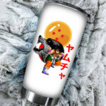 Dragon Ball Yamcha's Wolf Fang Fist Technique White Tumbler