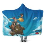 Dragon Ball Young Goku Bulma Into The Sky Hooded Blanket
