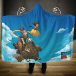 Dragon Ball Young Goku Bulma Into The Sky Hooded Blanket