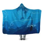 Dragon Ball Young Goku Fishing With Tail Hooded Blanket