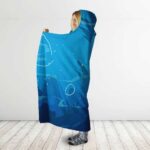 Dragon Ball Young Goku Fishing With Tail Hooded Blanket