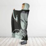 Dragon Ball Z Android 17 And 18 Patched Up Hooded Blanket