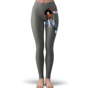 Dragon Ball Z Android 17 Fantastic Light Gray Yoga Pants
