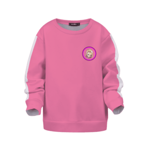 Dragon Ball Z Android 18 Cute Face Pink Children's Sweater