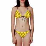 Dragon Ball Z Android 18 Sexy Yellow Awesome Two Piece Bikini