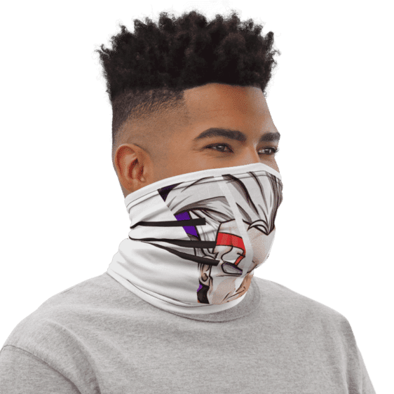 Dragon Ball Z Baby Vegeta White Face Covering Neck Gaiter